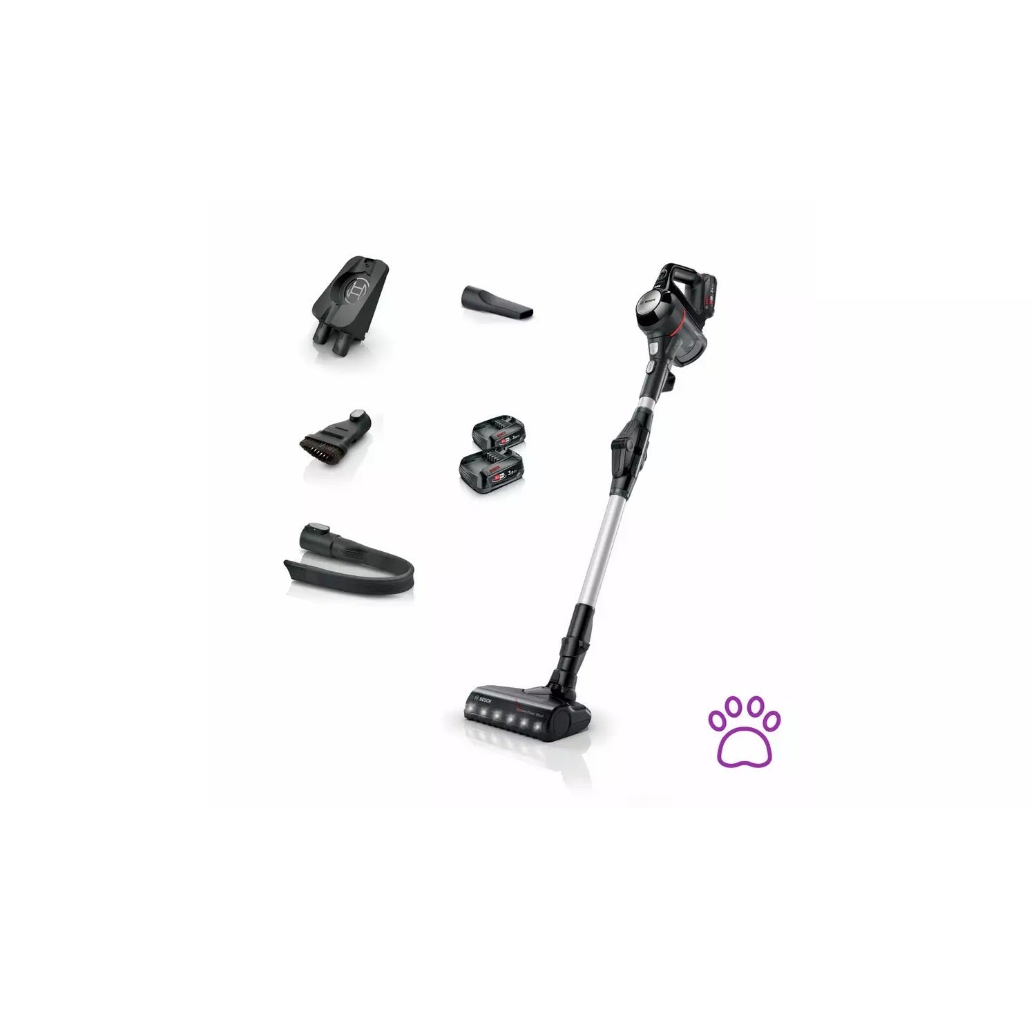 Bosch Unlimited 7 Cordless Stick Vacuum Cleaner Dual Battery MultiUse