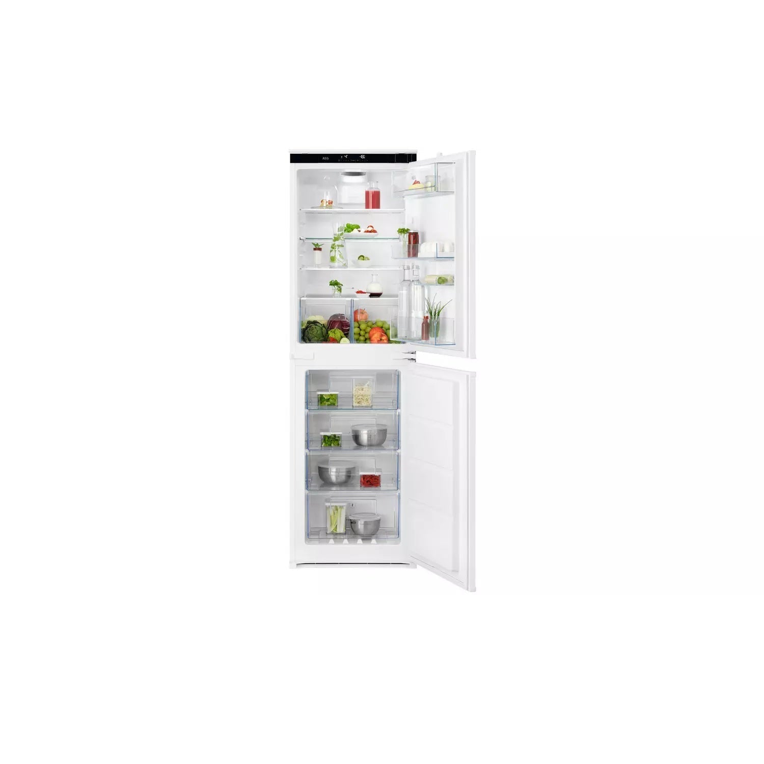 AEG OSC6T185ES Integrated No Frost Fridge Freezer White