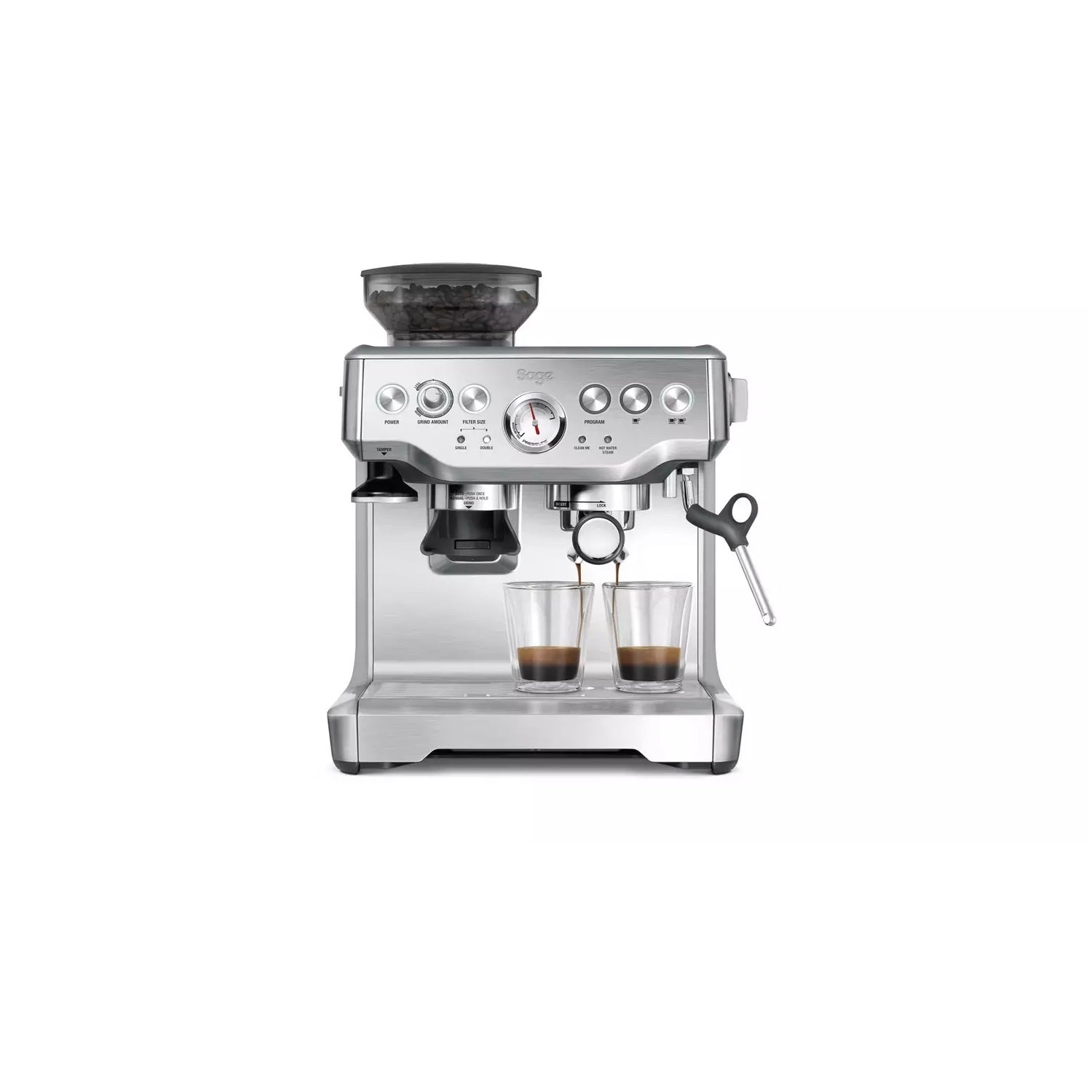 Sage BES875UK The Barista Express Espresso Coffee Machine Stainless Steel